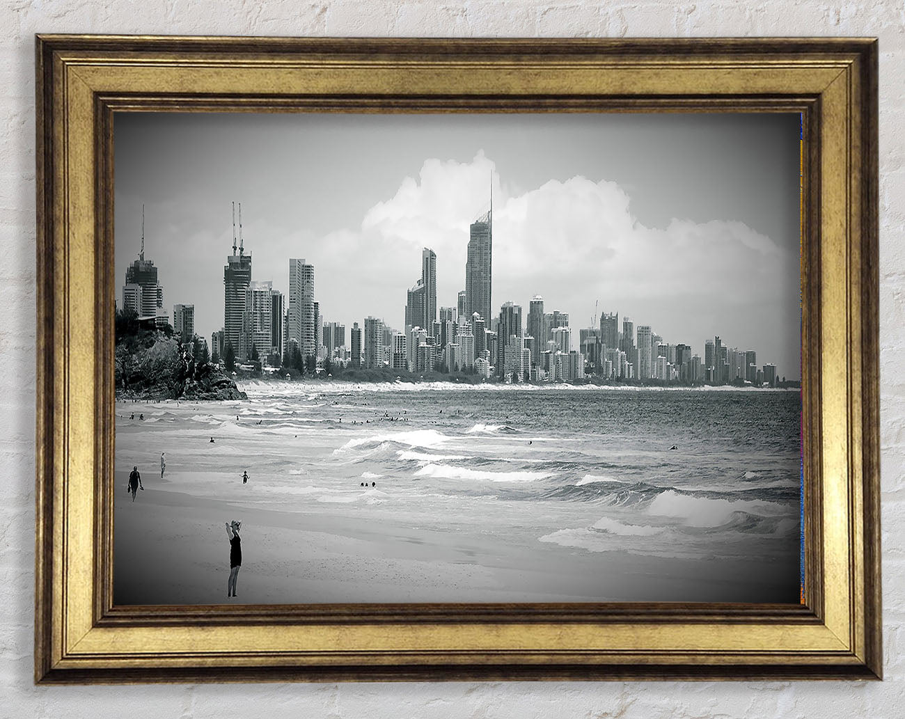 City Beach Framed Print