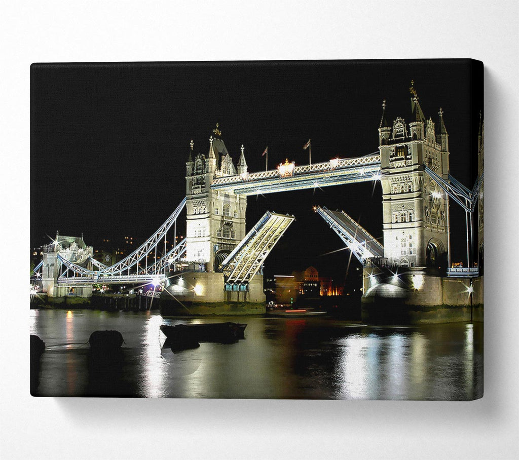 London Bridge Night Canvas Art