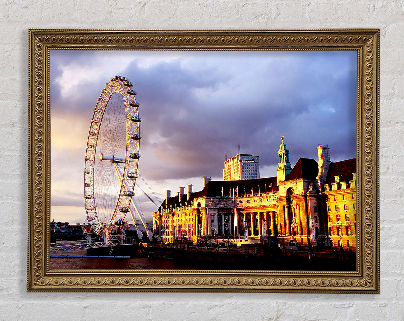 London Eye Morning Light Framed Print