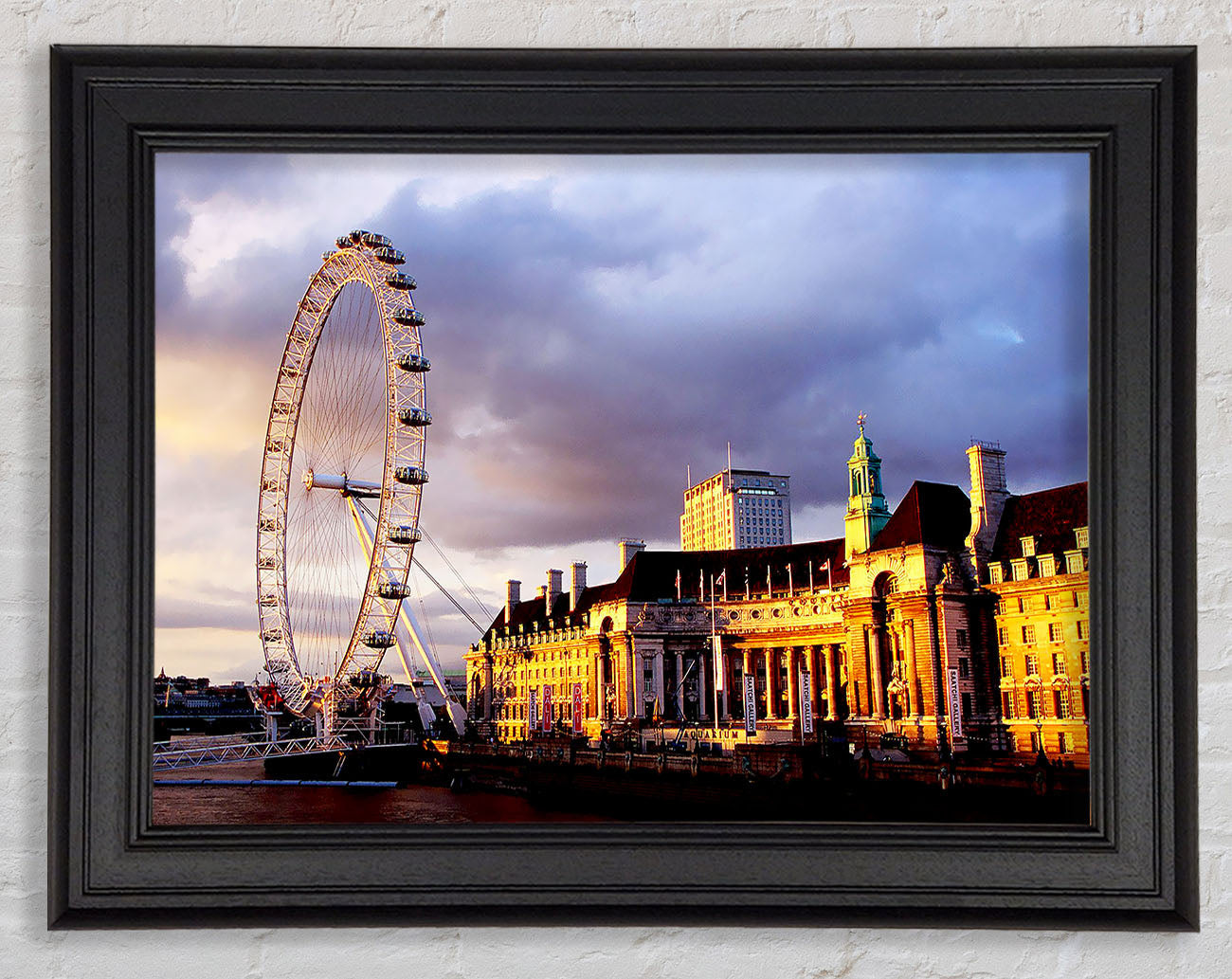 London Eye Morning Light Framed Print