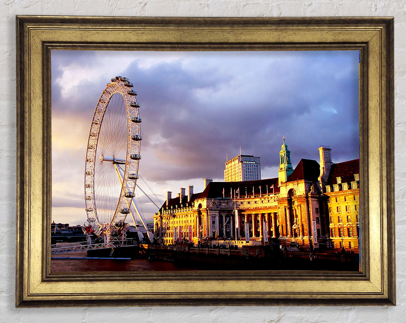 London Eye Morning Light Framed Print