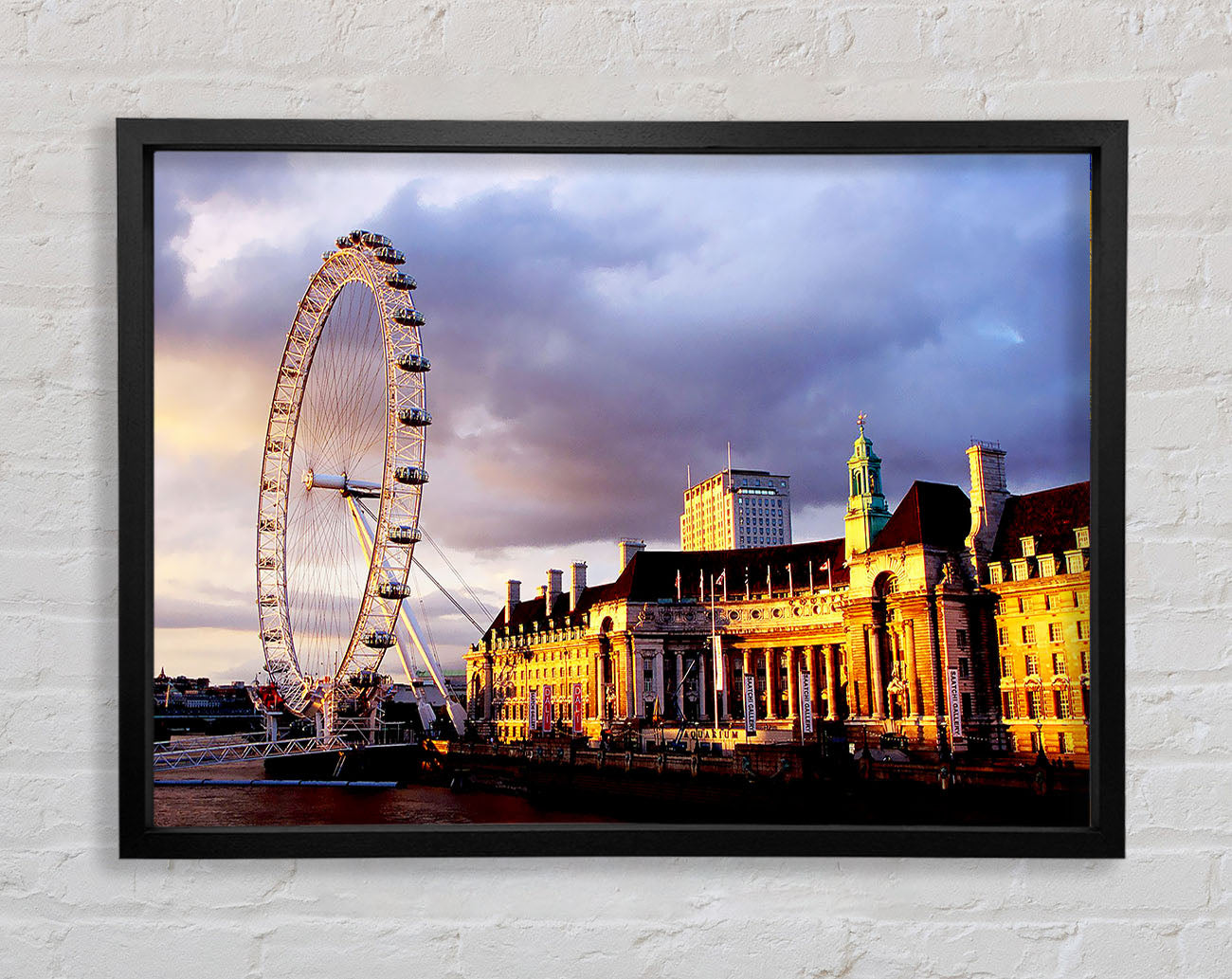 London Eye Morning Light Framed Print