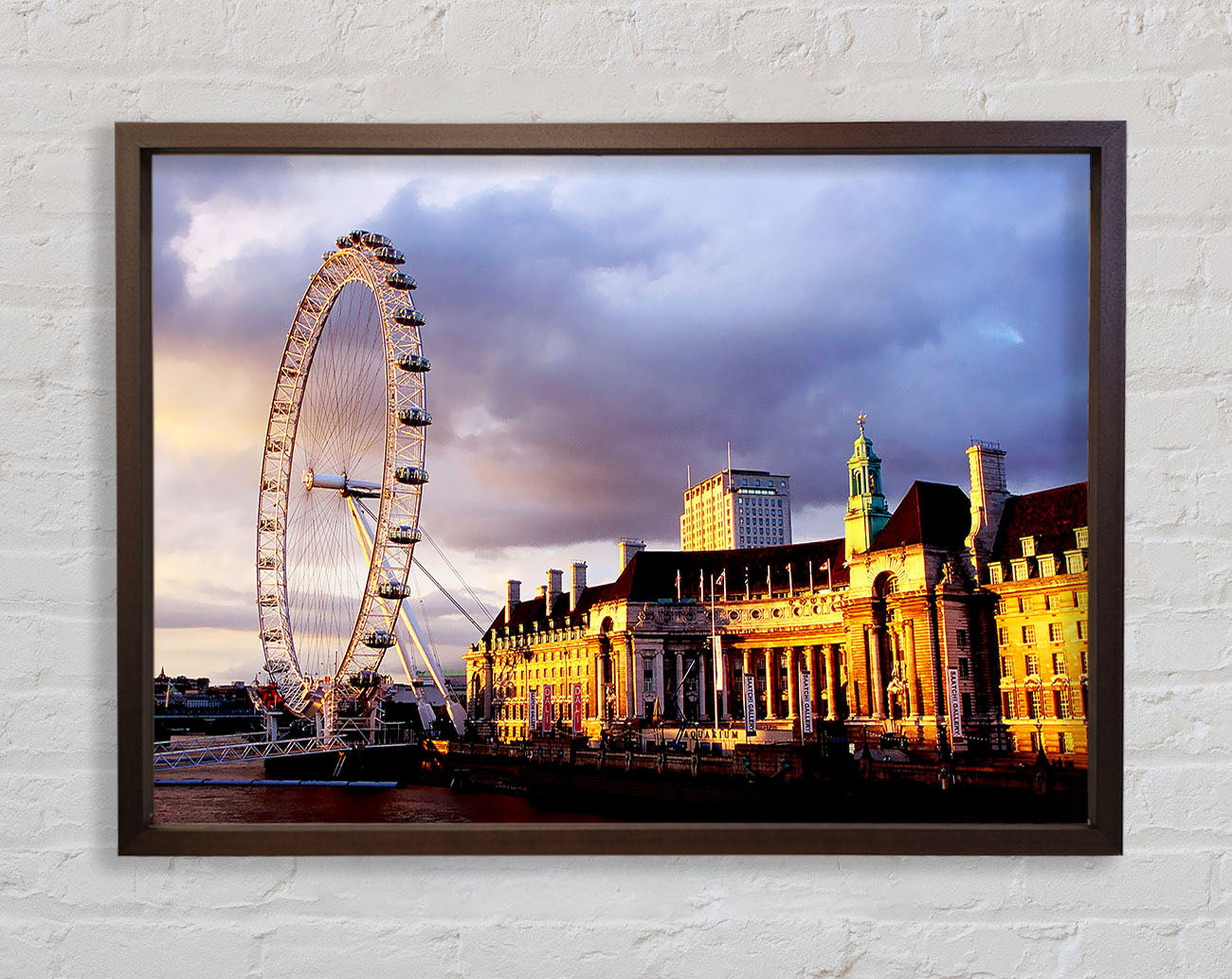 London Eye Morning Light Framed Print