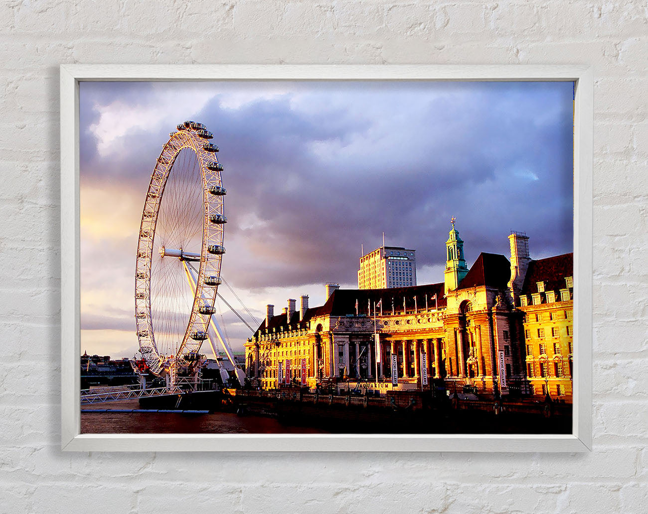 London Eye Morning Light Framed Print