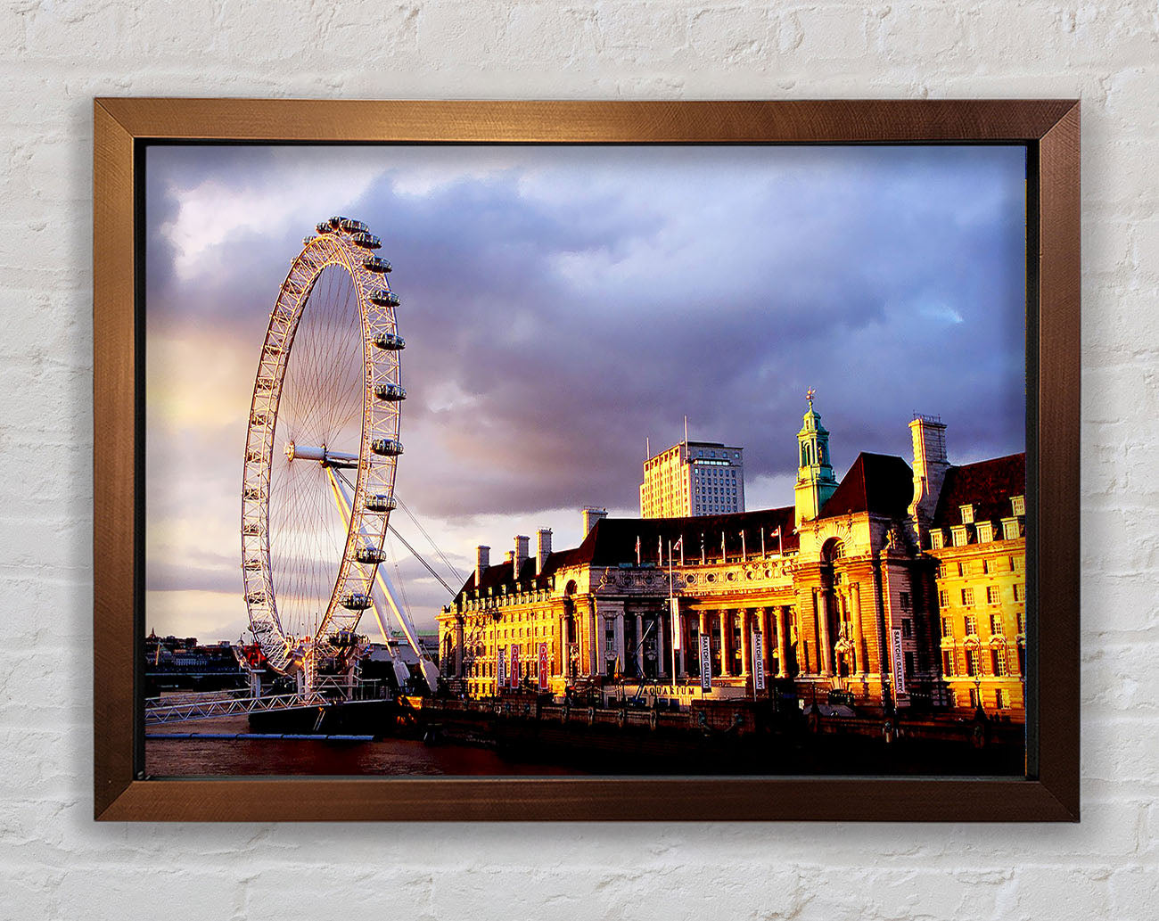 London Eye Morning Light Framed Print