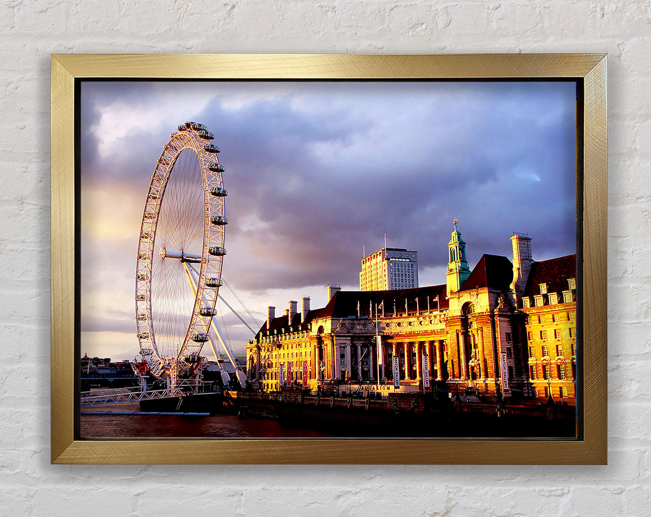 London Eye Morning Light Framed Print