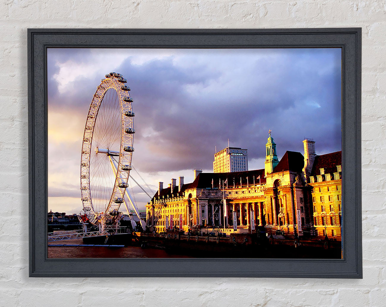 London Eye Morning Light Framed Print
