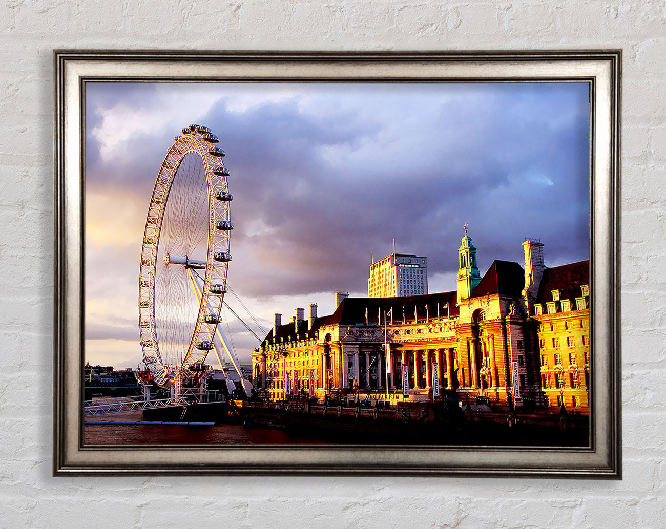 London Eye Morning Light Framed Print