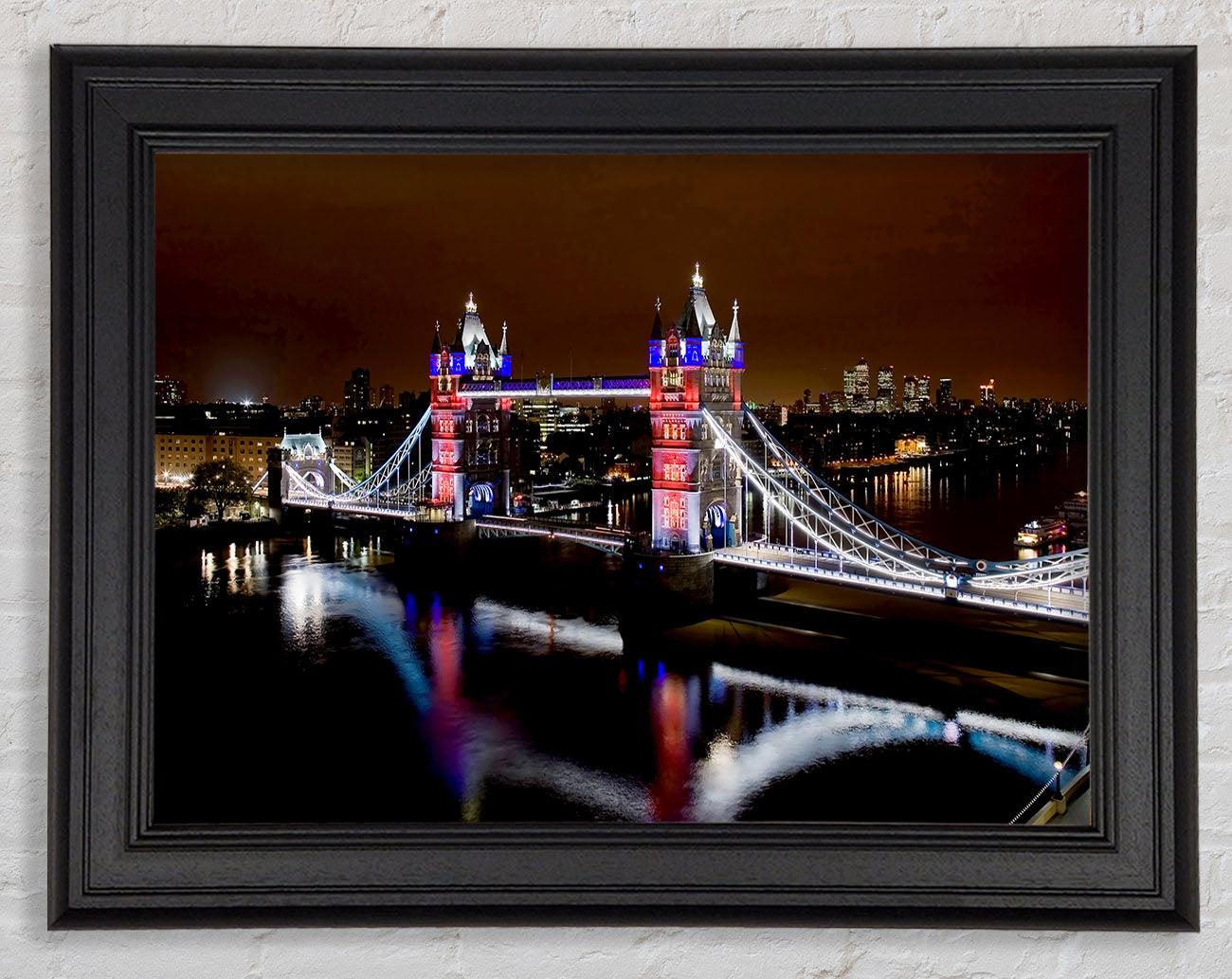 London Tower Bridge Lights Framed Print
