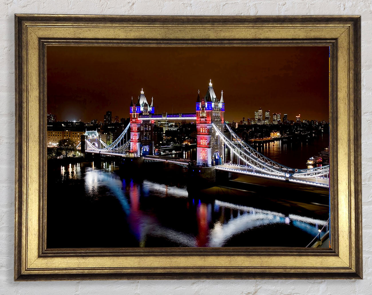 London Tower Bridge Lights Framed Print