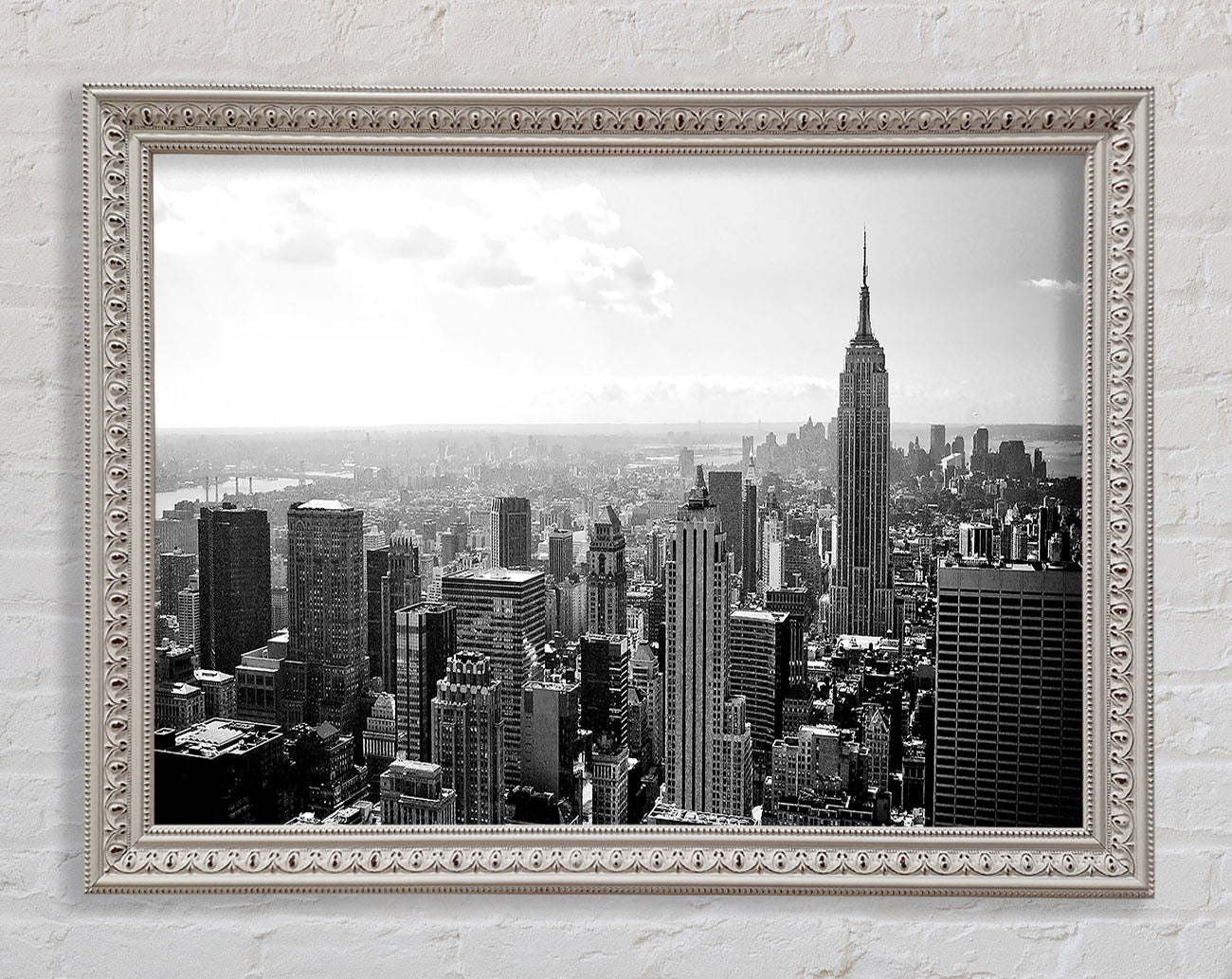New York City Skyscrapers B n W Framed Print
