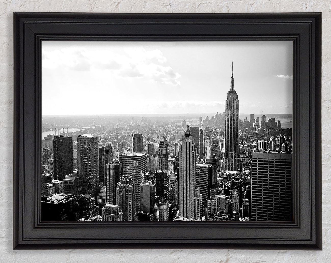 New York City Skyscrapers B n W Framed Print