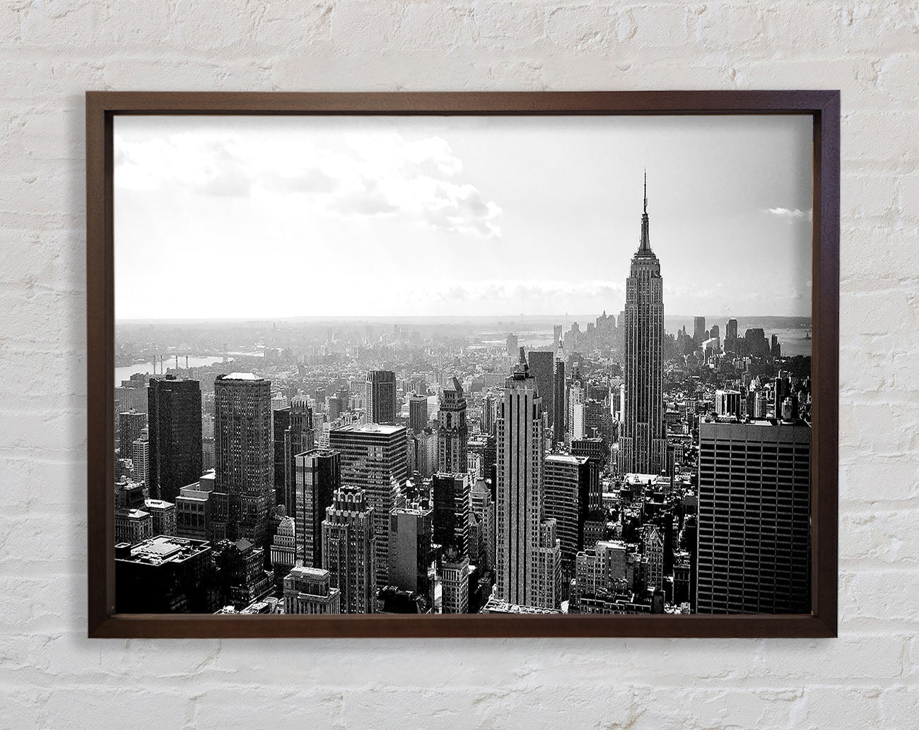 New York City Skyscrapers B n W Framed Print