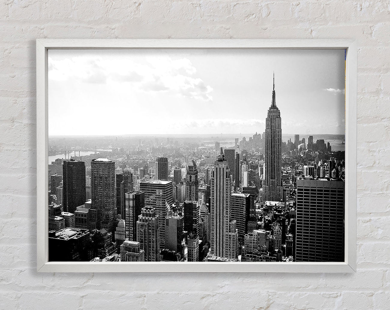New York City Skyscrapers B n W Framed Print