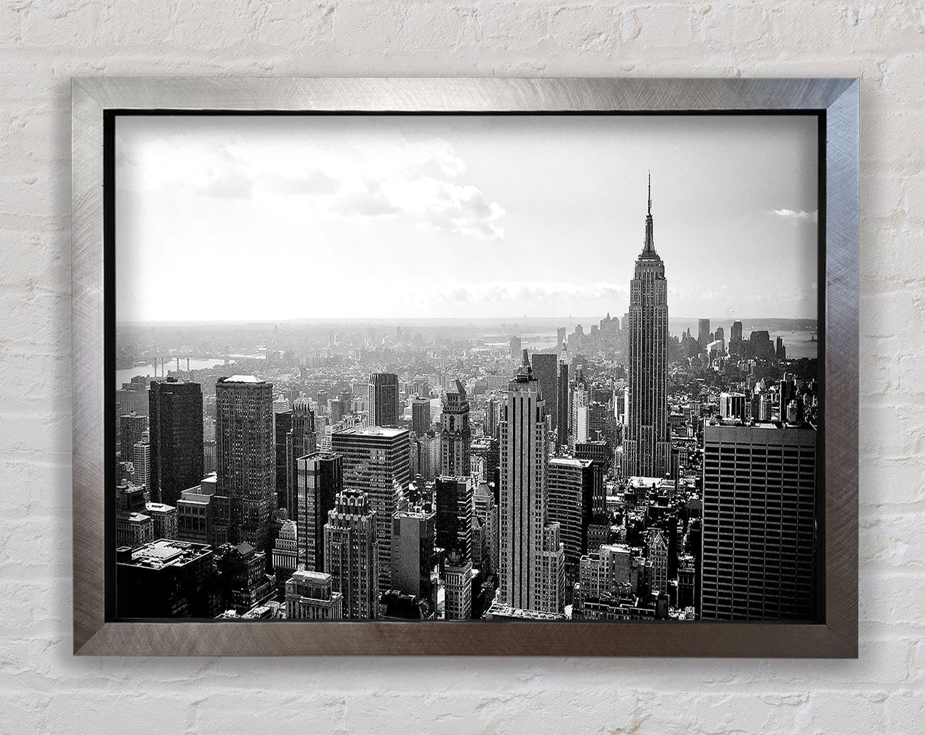 New York City Skyscrapers B n W Framed Print