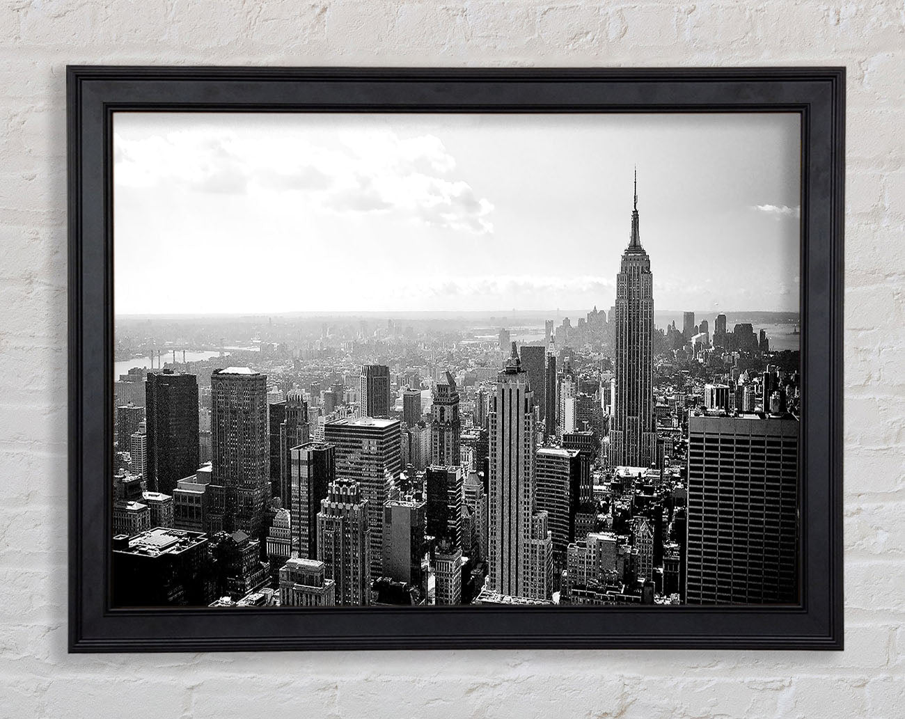 New York City Skyscrapers B n W Framed Print