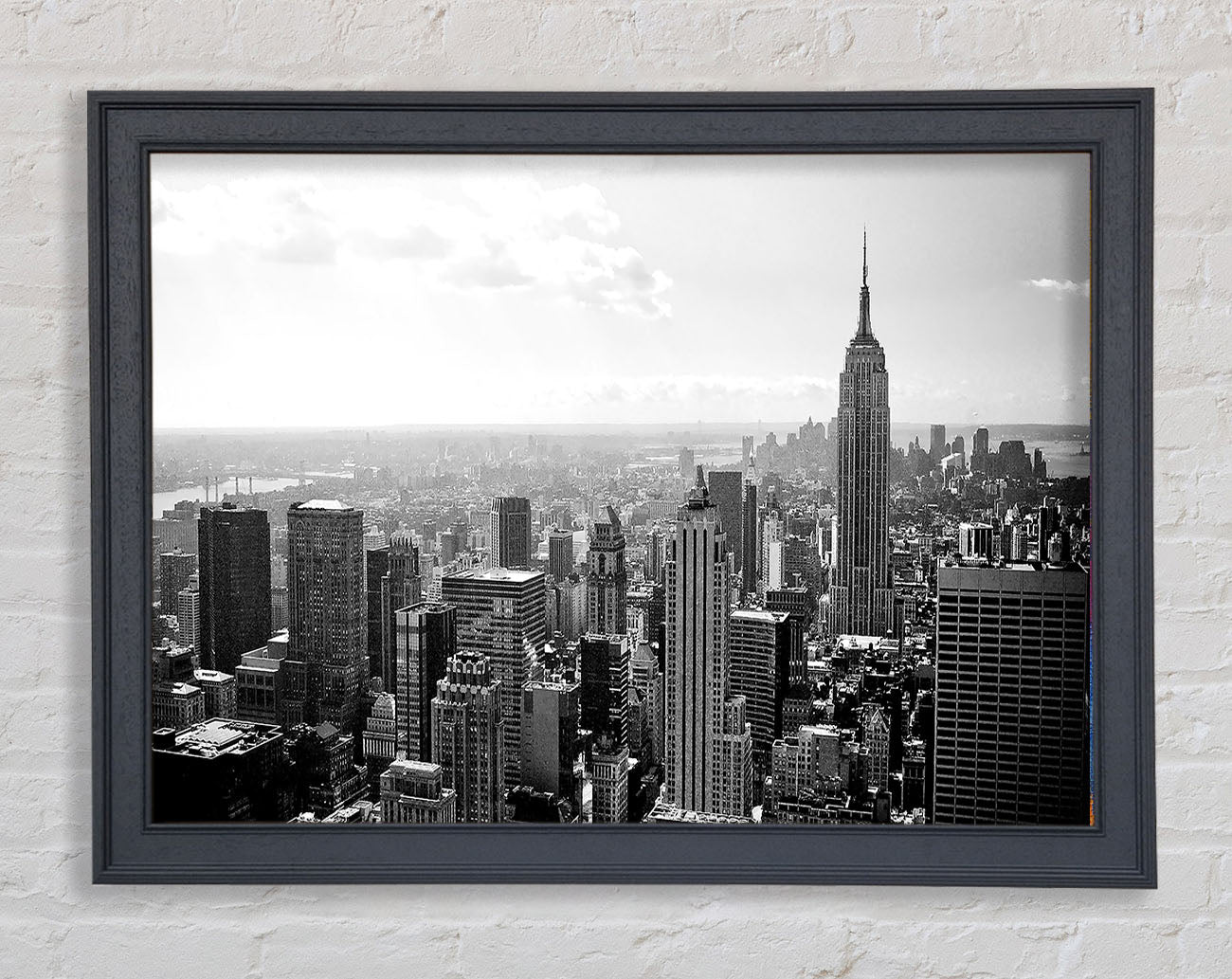 New York City Skyscrapers B n W Framed Print