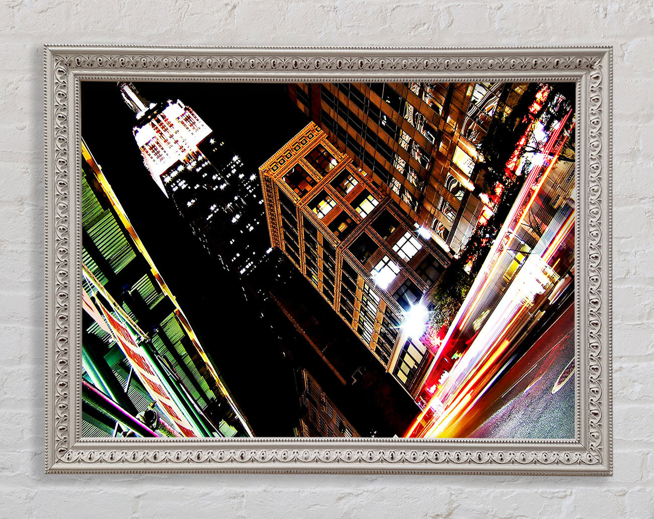 New York City 5Th Avenue Empire State View Framed Print