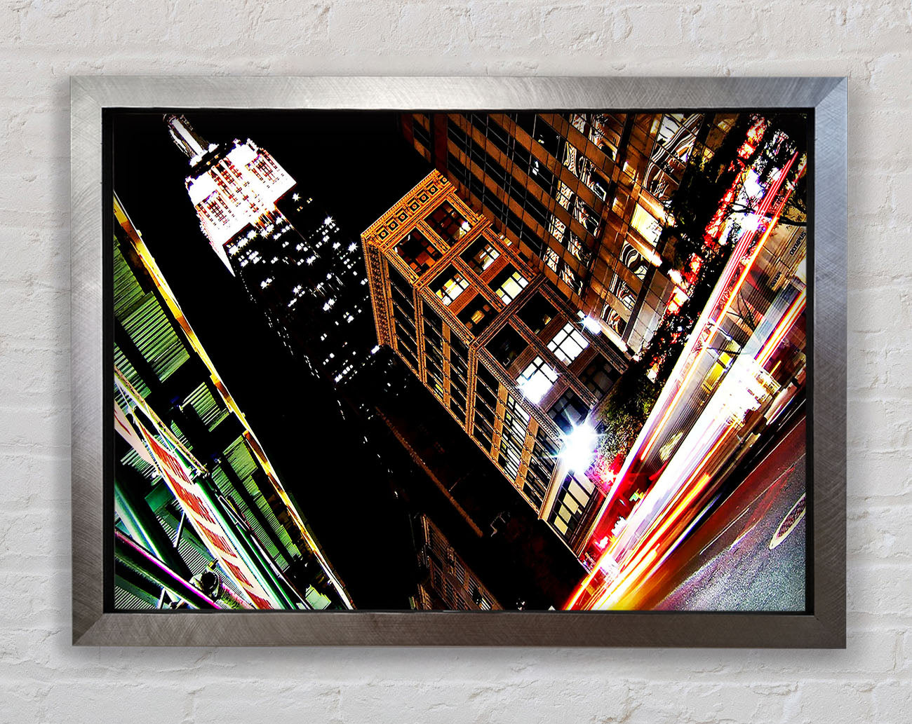 New York City 5Th Avenue Empire State View Framed Print