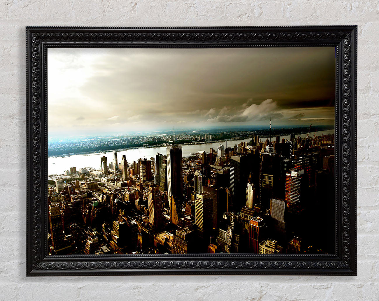 New York City Island Waters Framed Print