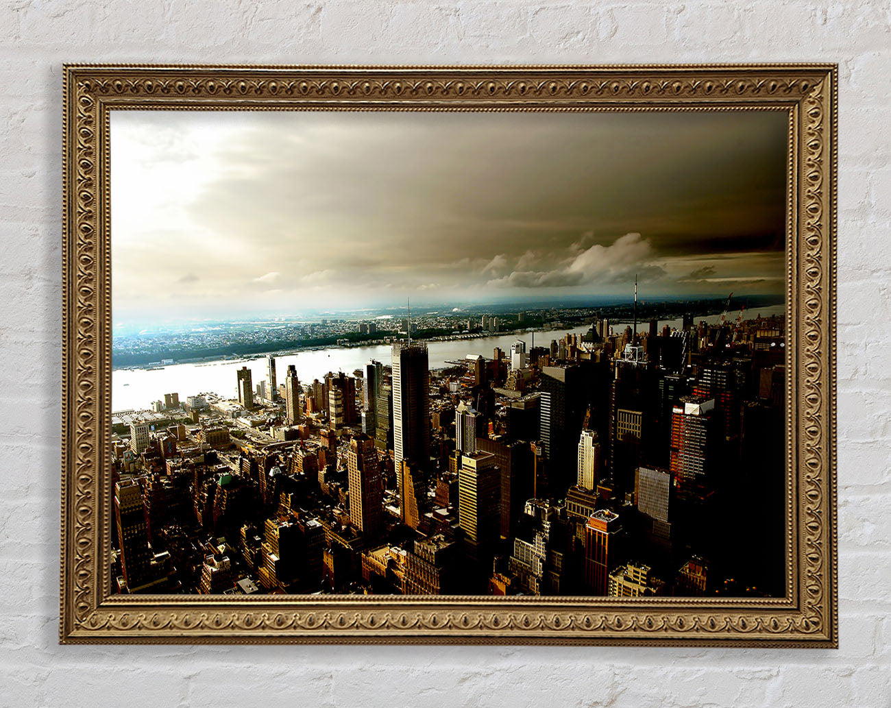 New York City Island Waters Framed Print