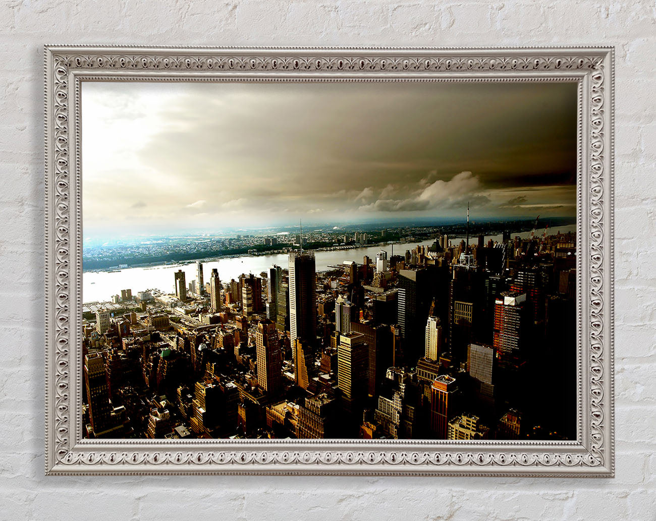 New York City Island Waters Framed Print