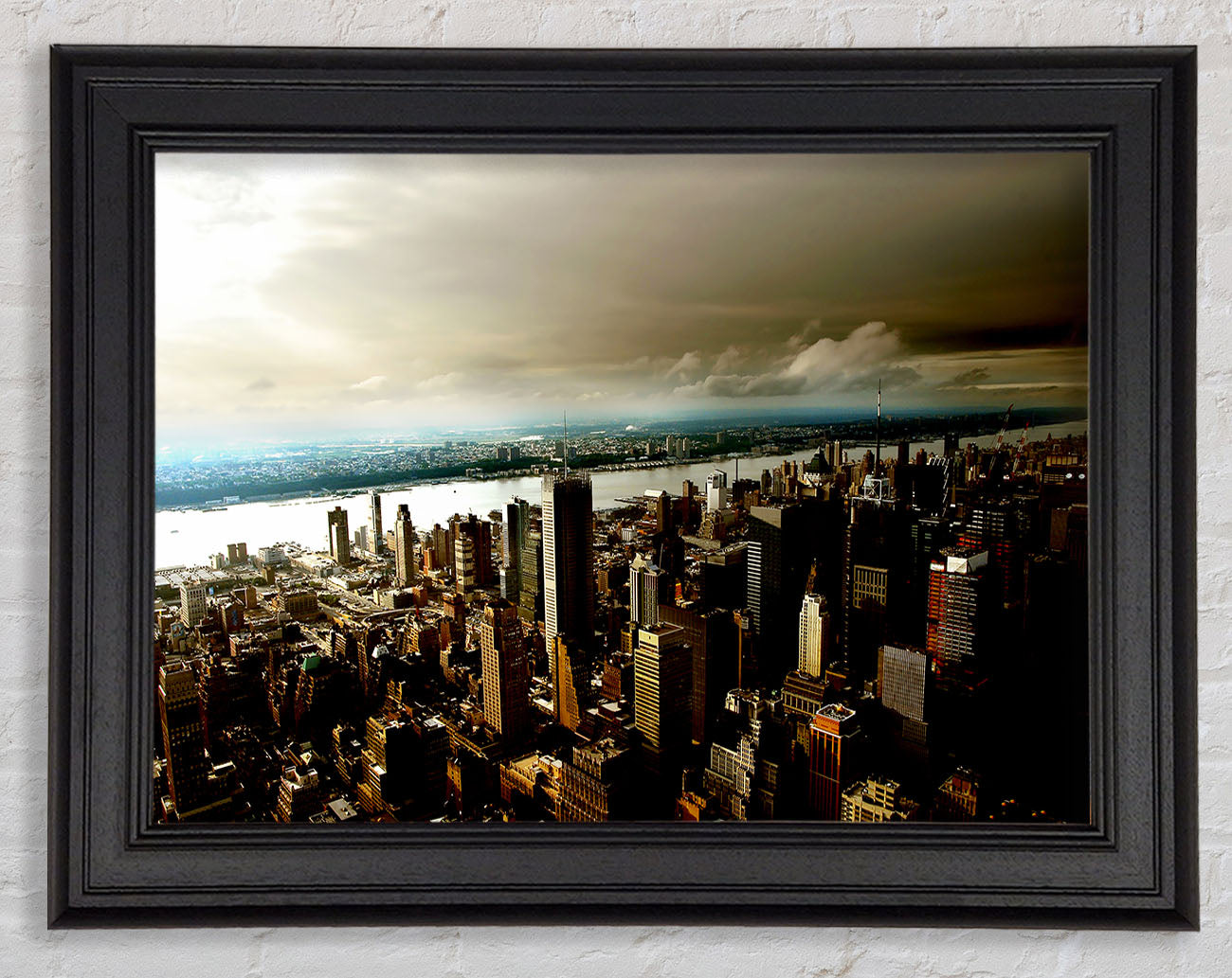 New York City Island Waters Framed Print