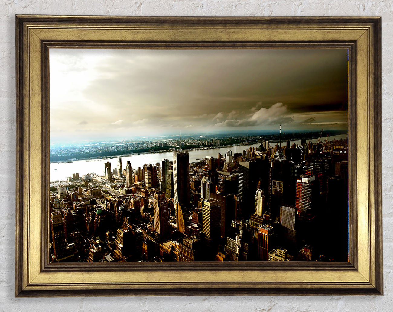 New York City Island Waters Framed Print
