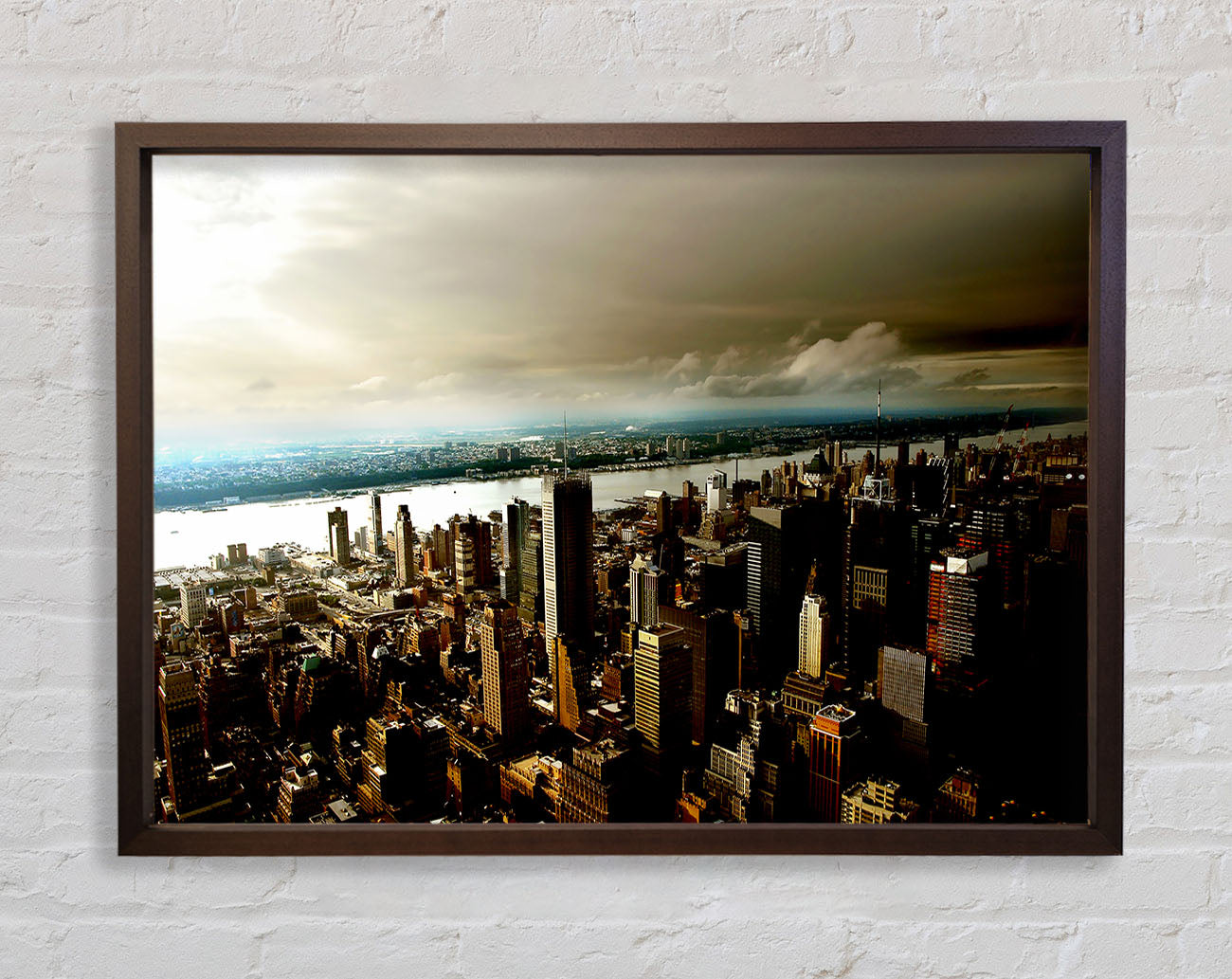 New York City Island Waters Framed Print