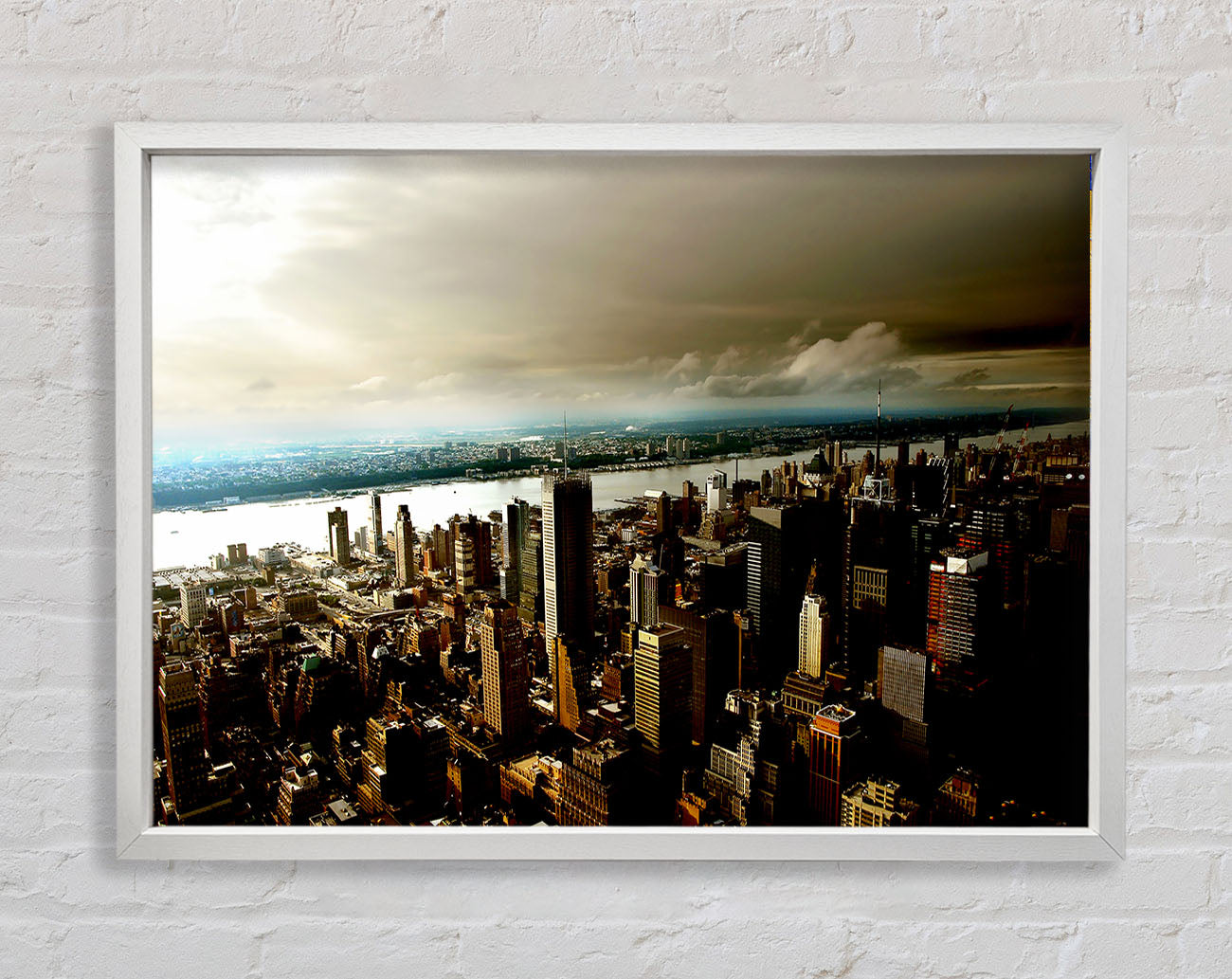 New York City Island Waters Framed Print