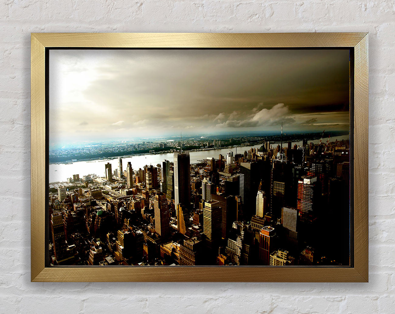 New York City Island Waters Framed Print