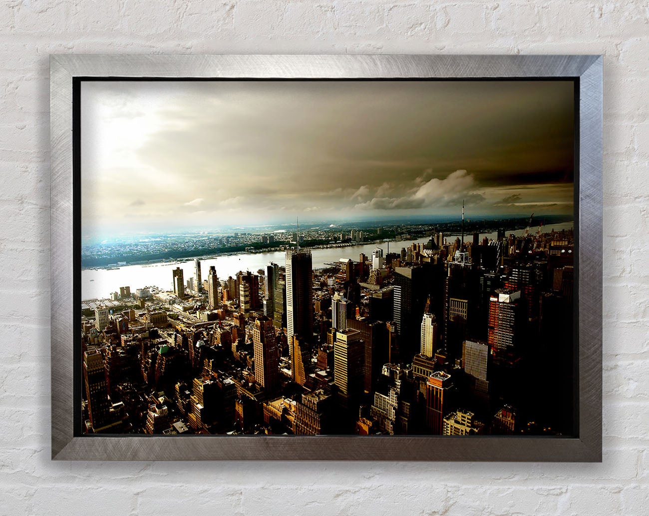 New York City Island Waters Framed Print