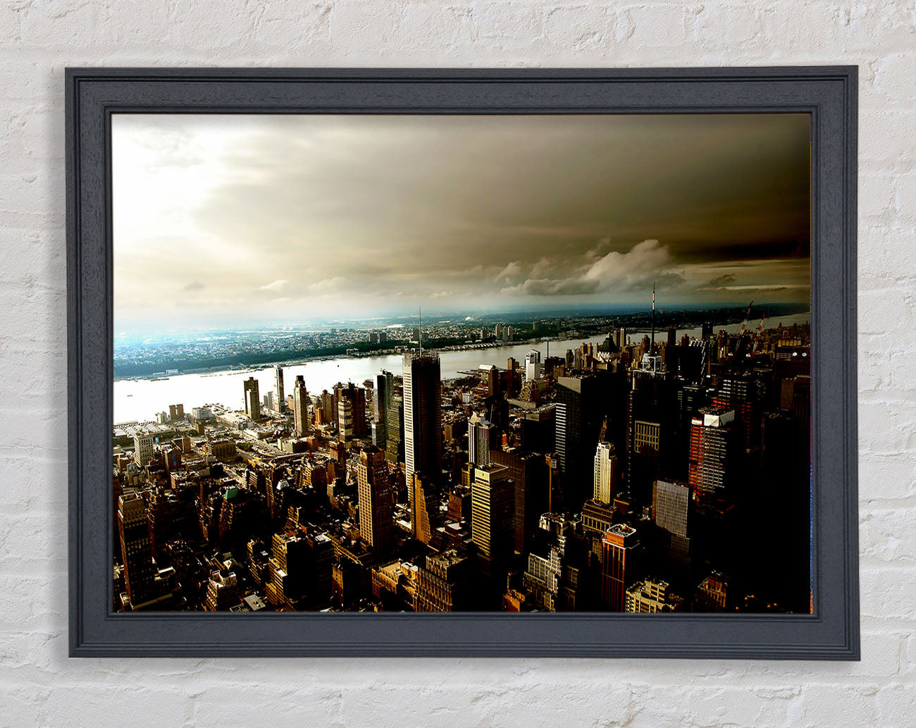 New York City Island Waters Framed Print
