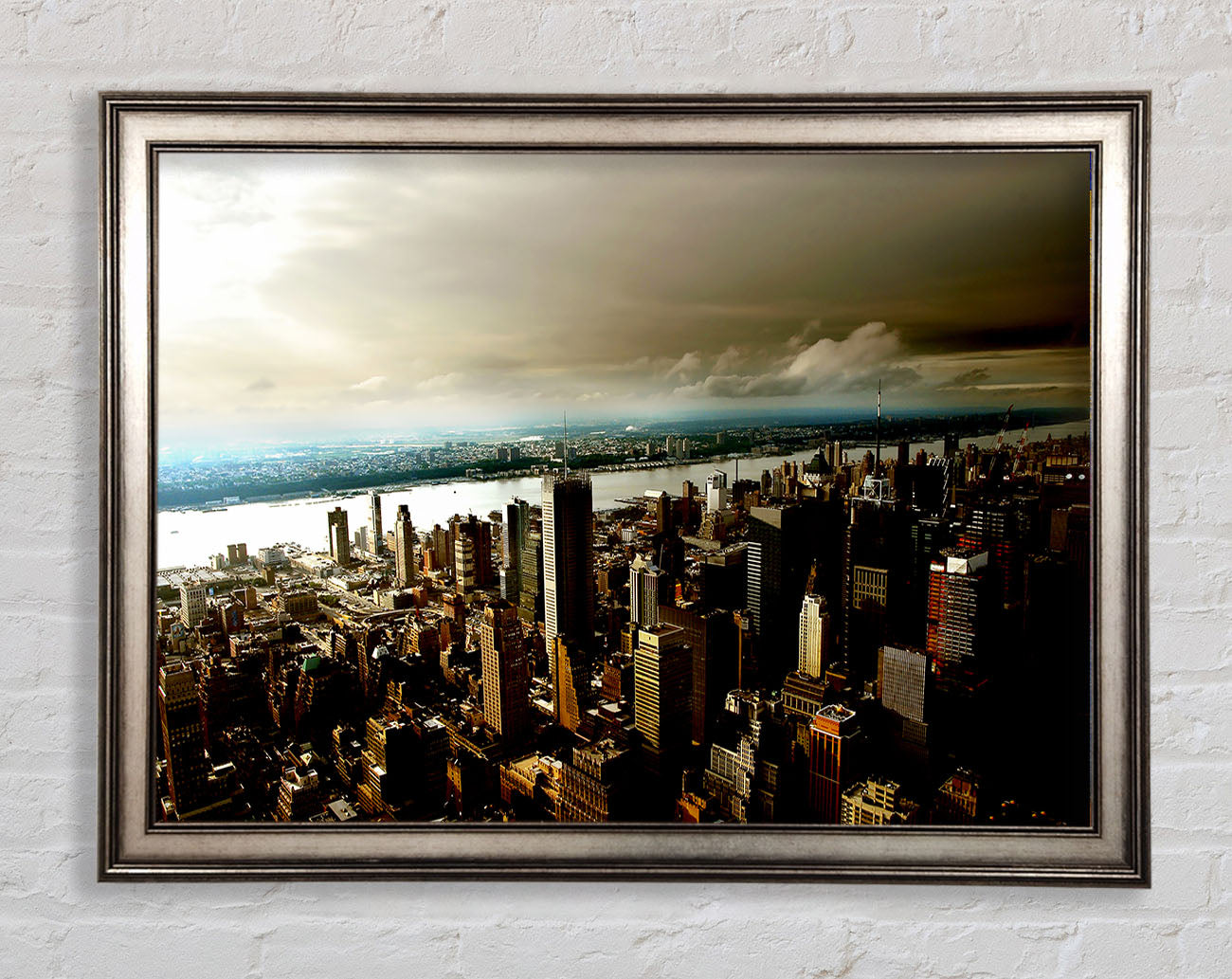 New York City Island Waters Framed Print