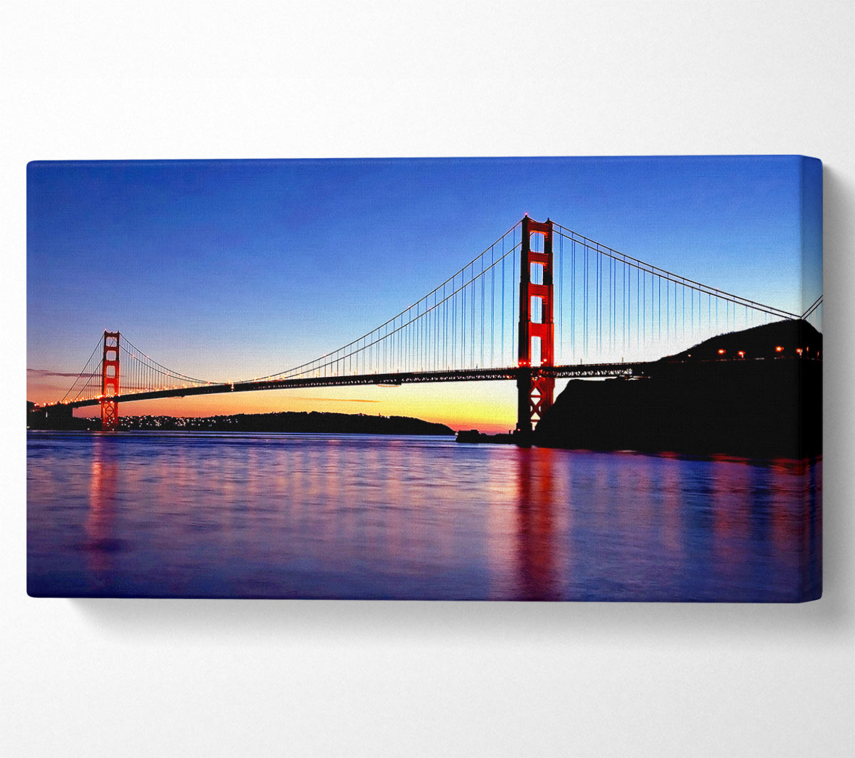 San Francisco Golden Gate Bridge Sunrise Canvas Wall Art