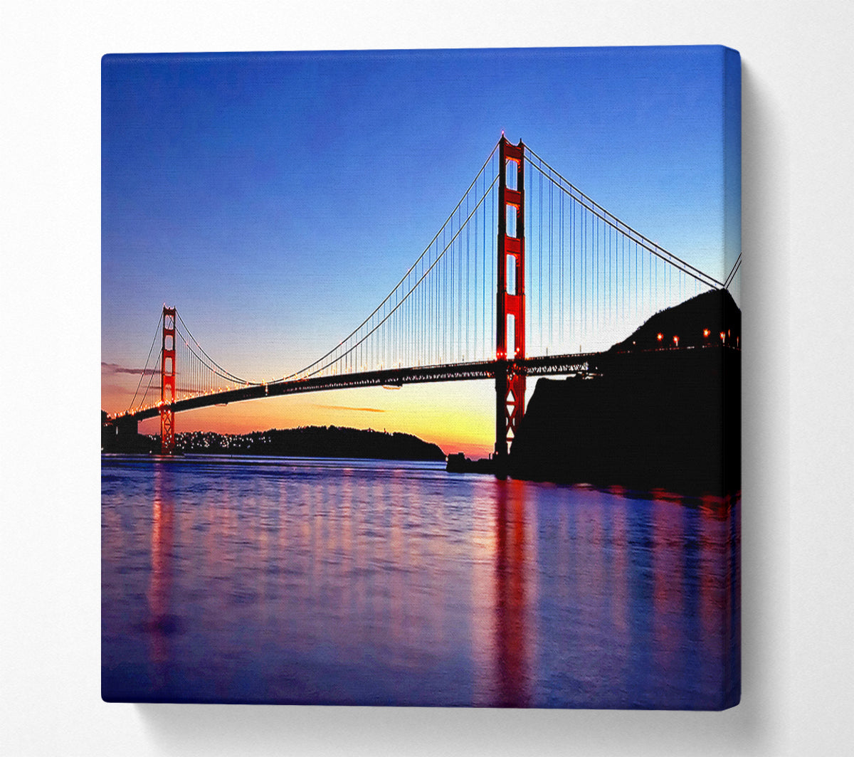 San Francisco Golden Gate Bridge Sunrise Canvas Wall Art