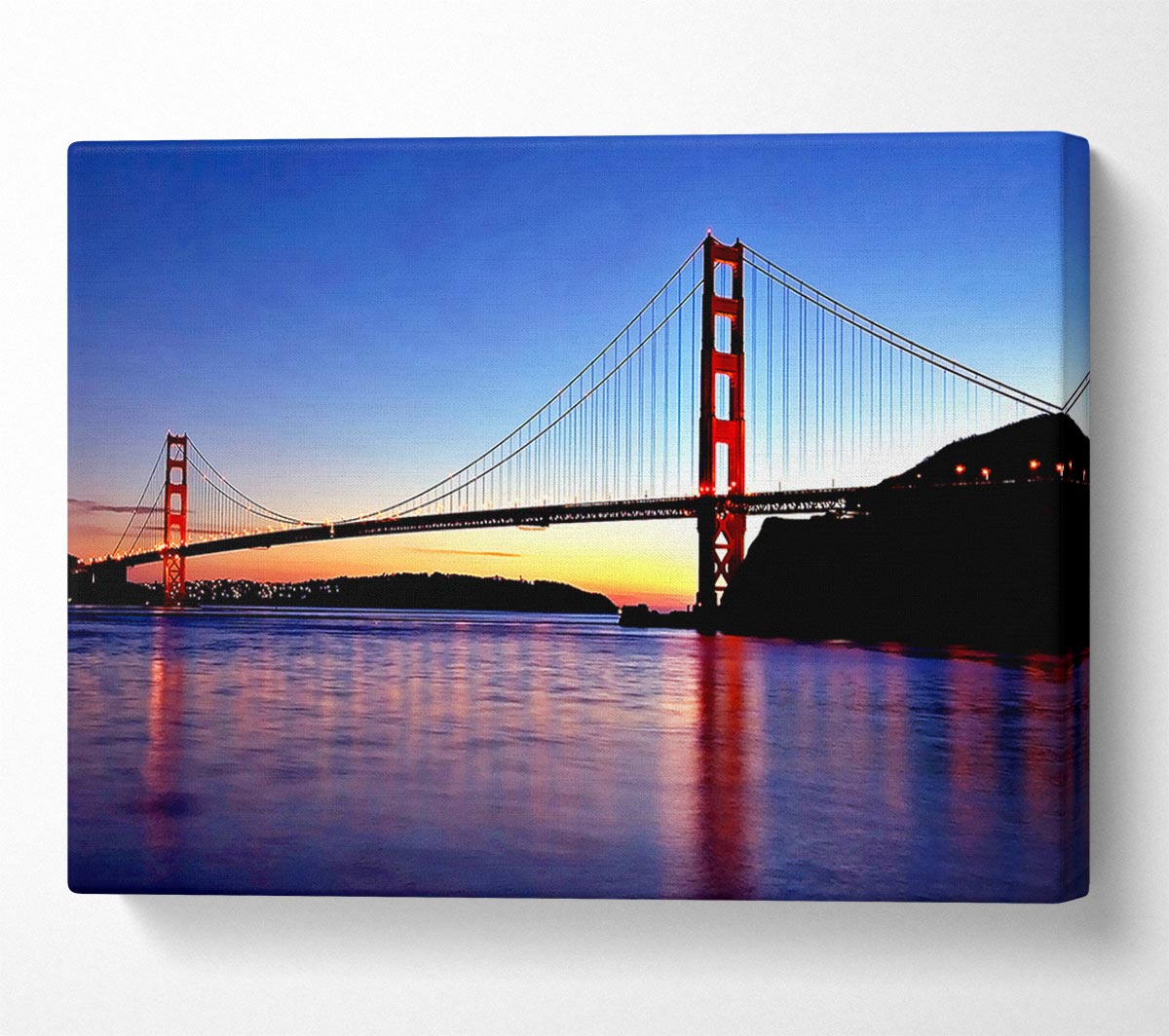 San Francisco Golden Gate Bridge Sunrise Canvas Wall Art
