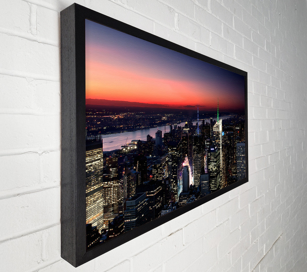 Sunset Over New Jersey Canvas Wall Art