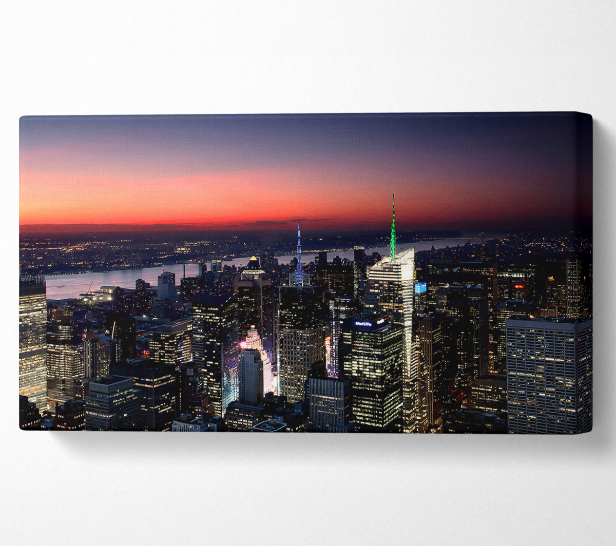 Sunset Over New Jersey Canvas Wall Art