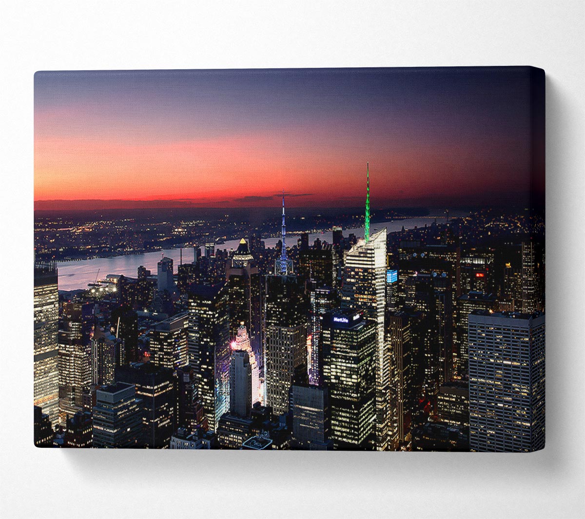 Sunset Over New Jersey Canvas Wall Art