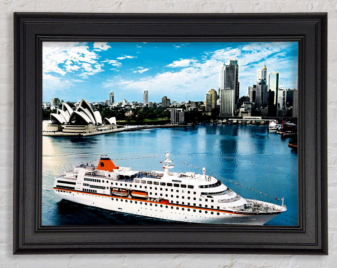 Sydney Harbour Cruise Liner Framed Print