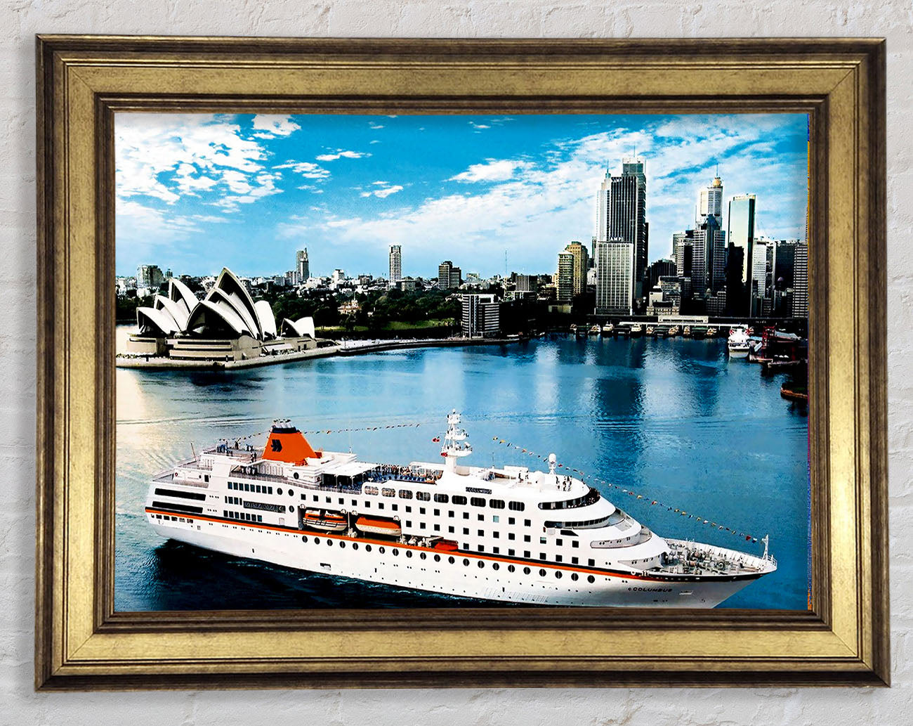 Sydney Harbour Cruise Liner Framed Print