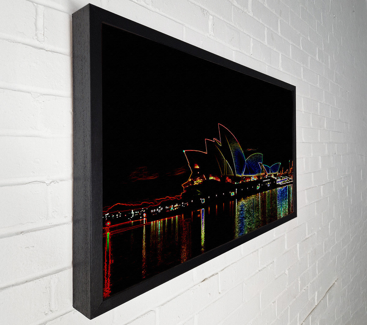 Sydney Opera House Psychedelic Canvas Wall Art