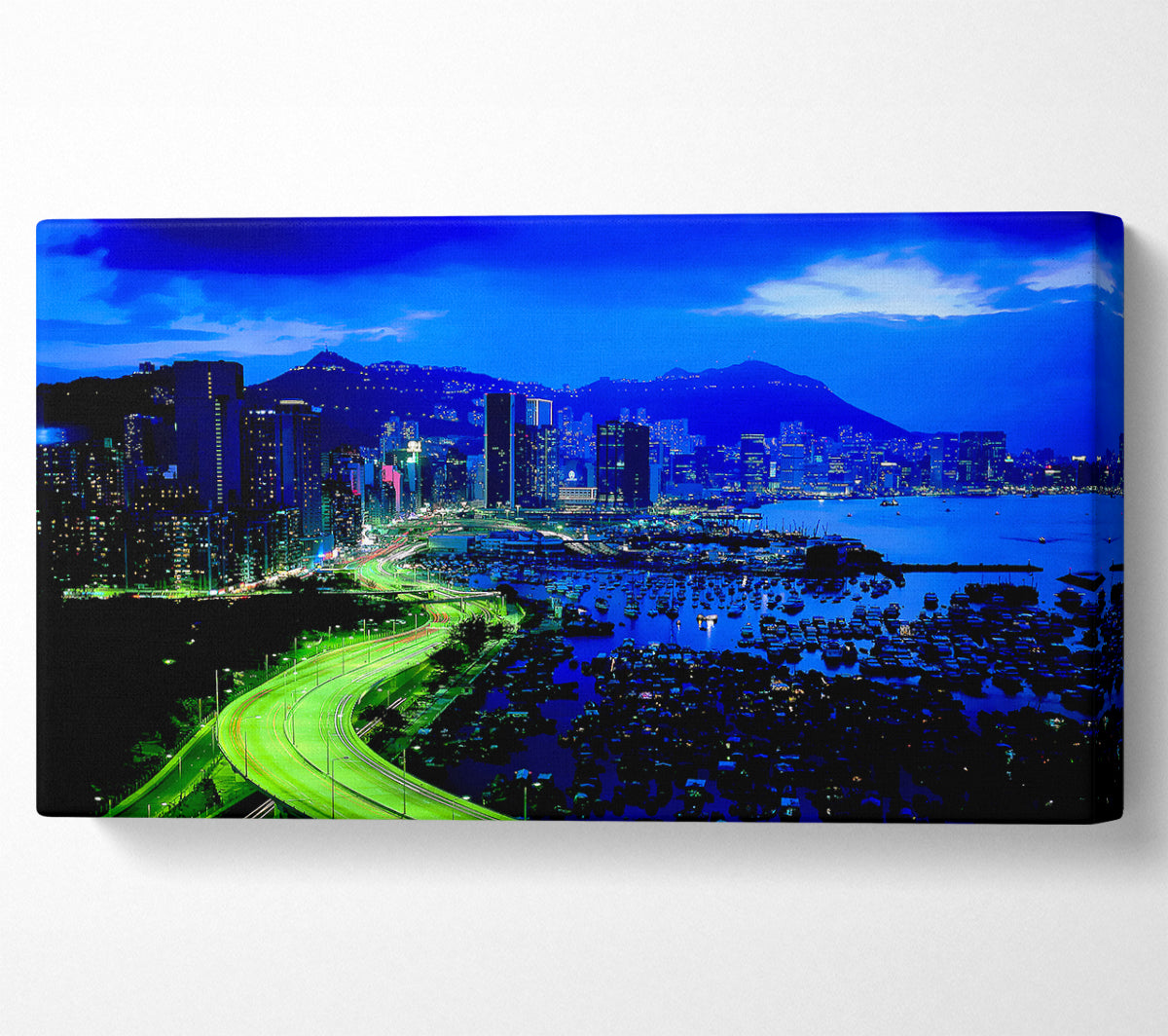 Tokyo Blues Canvas Wall Art