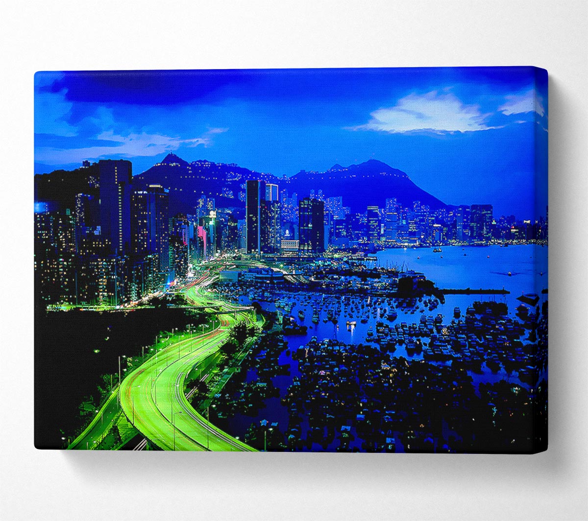 Tokyo Blues Canvas Wall Art