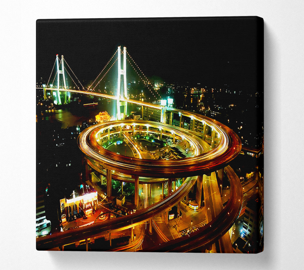 Tokyo Highway Canvas Wall Art