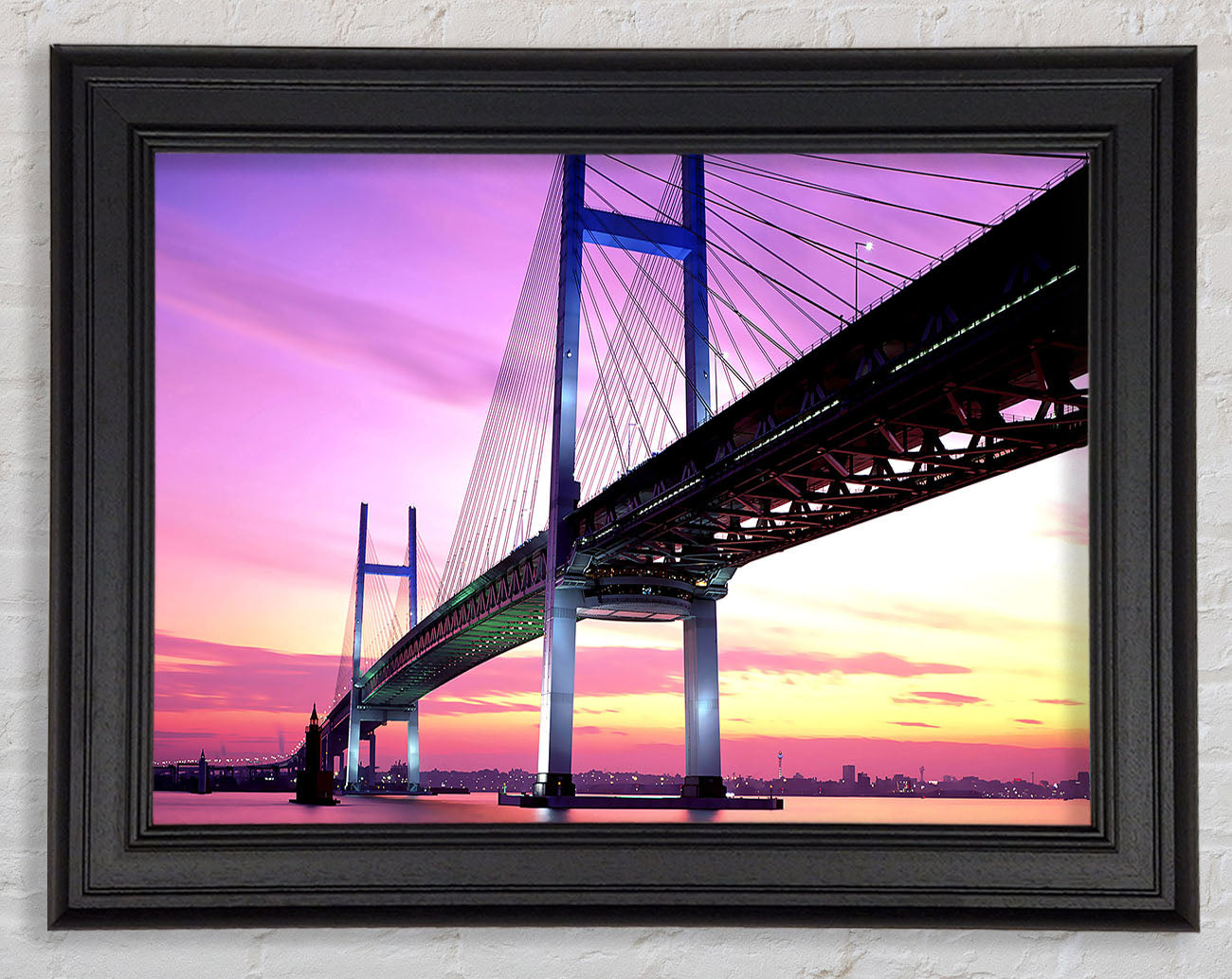 Yokohama Bay Bridge Japan Framed Print