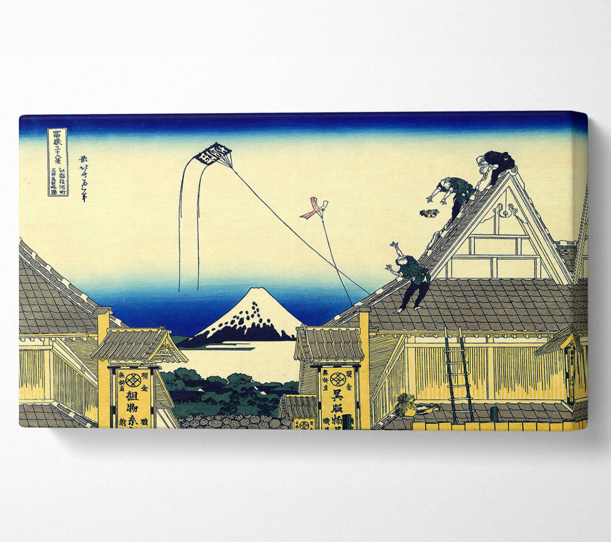 Hokusai A Sketch Of The Mitsui Shop Canvas Wall Art