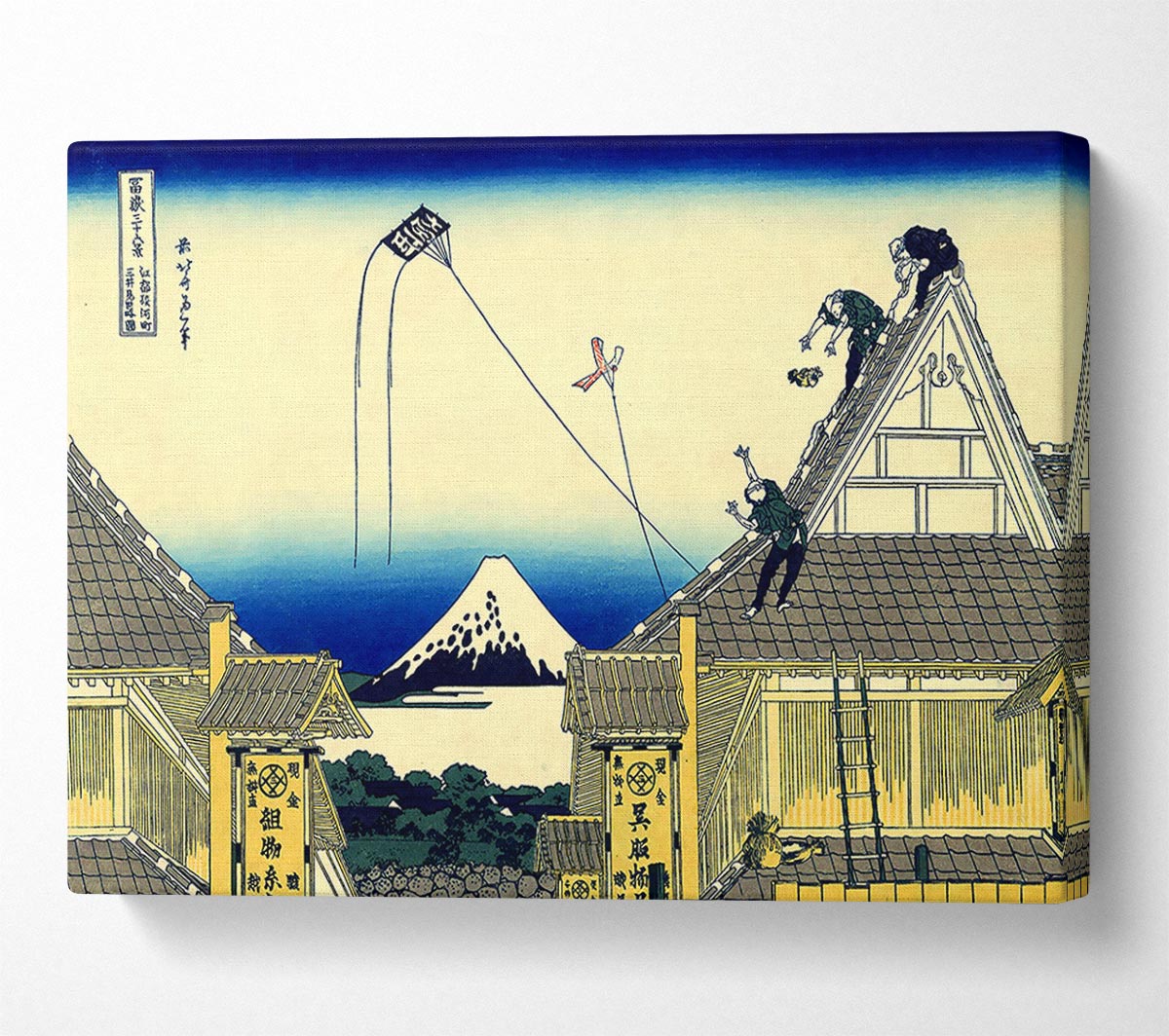 Hokusai A Sketch Of The Mitsui Shop Canvas Wall Art