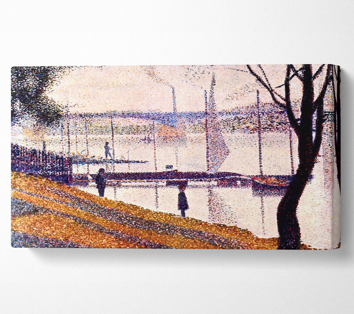 Seurat Bridge Of Courbevoie Canvas Wall Art